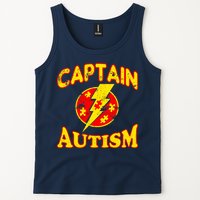 Captain Autism Superhero Logo Tank Top