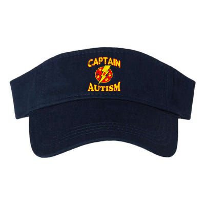 Captain Autism Superhero Logo Valucap Bio-Washed Visor