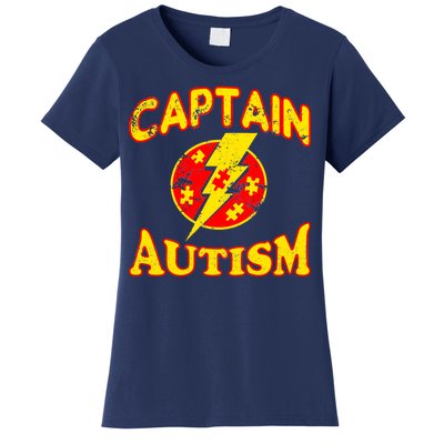 Captain Autism Superhero Logo Women's T-Shirt