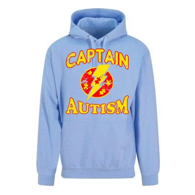 Captain Autism Superhero Logo Unisex Surf Hoodie