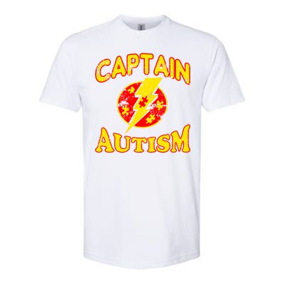 Captain Autism Superhero Logo Softstyle CVC T-Shirt