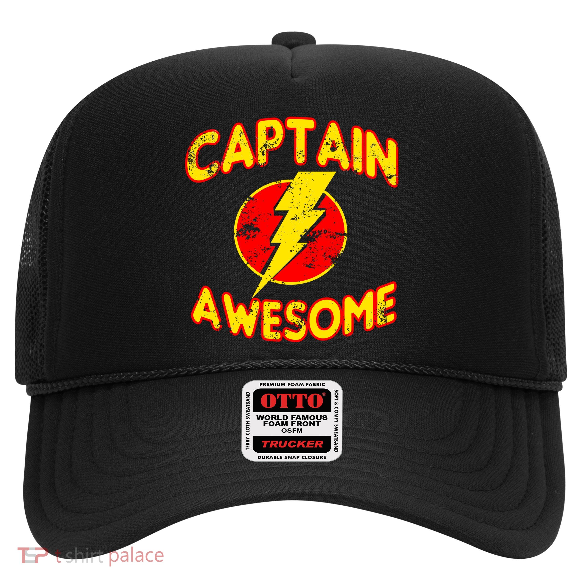 Captain Awesome Comic Logo Trucker Hat