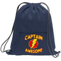 Captain Awesome Comic Logo Sweatshirt Cinch Pack Bag