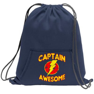 Captain Awesome Comic Logo Sweatshirt Cinch Pack Bag