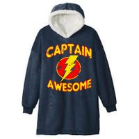 Captain Awesome Comic Logo Hooded Wearable Blanket