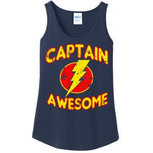 Captain Awesome Comic Logo Ladies Essential Tank