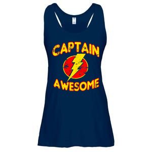 Captain Awesome Comic Logo Ladies Essential Flowy Tank