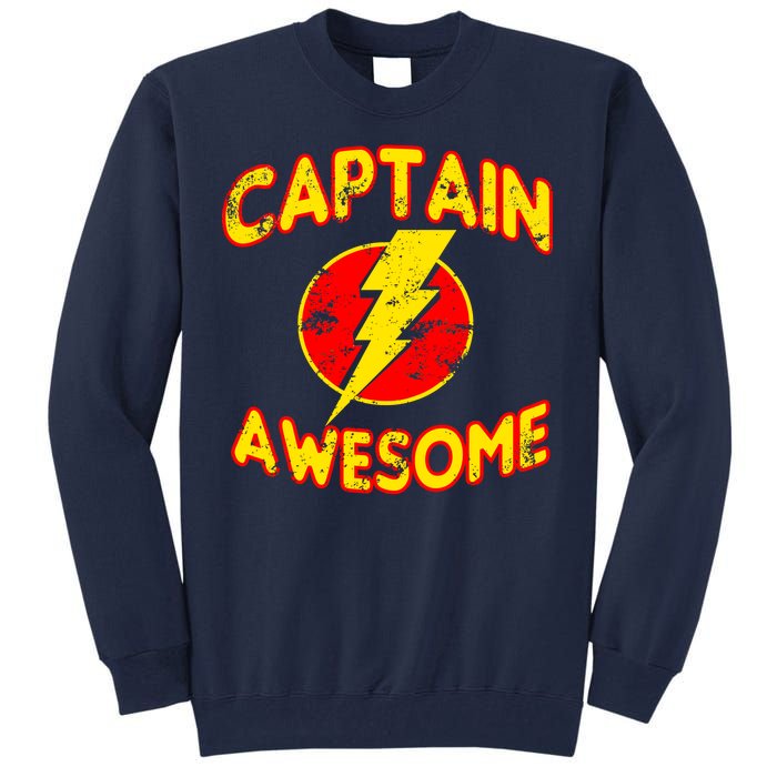 Captain Awesome Comic Logo Tall Sweatshirt