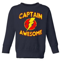 Captain Awesome Comic Logo Toddler Sweatshirt