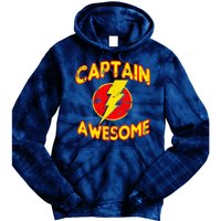 Captain Awesome Comic Logo Tie Dye Hoodie