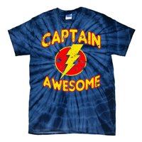 Captain Awesome Comic Logo Tie-Dye T-Shirt