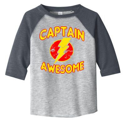 Captain Awesome Comic Logo Toddler Fine Jersey T-Shirt