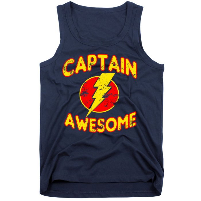 Captain Awesome Comic Logo Tank Top