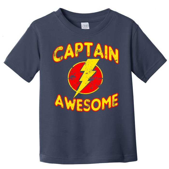 Captain Awesome Comic Logo Toddler T-Shirt