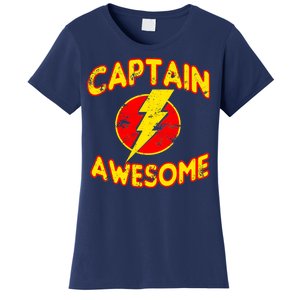 Captain Awesome Comic Logo Women's T-Shirt