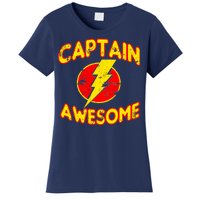 Captain Awesome Comic Logo Women's T-Shirt