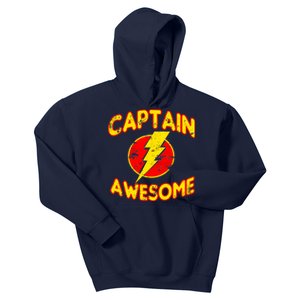 Captain Awesome Comic Logo Kids Hoodie