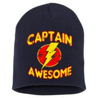 Captain Awesome Comic Logo Short Acrylic Beanie