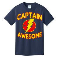 Captain Awesome Comic Logo Kids T-Shirt