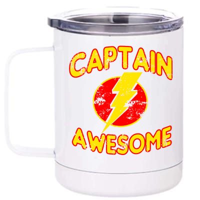 Captain Awesome Comic Logo 12 oz Stainless Steel Tumbler Cup