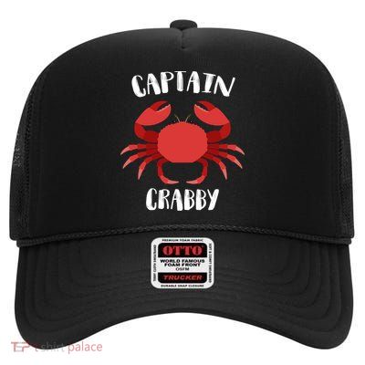 Captain Crabby High Crown Mesh Back Trucker Hat