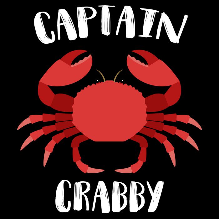 Captain Crabby Drawstring Bag