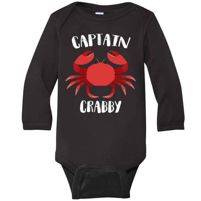 Captain Crabby Baby Long Sleeve Bodysuit