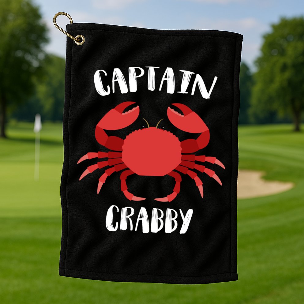 Captain Crabby Golf Towel