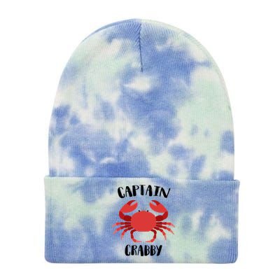 Captain Crabby Tie Dye 12in Knit Beanie