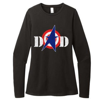 Captain Dad Womens CVC Long Sleeve Shirt