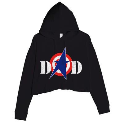 Captain Dad Crop Fleece Hoodie