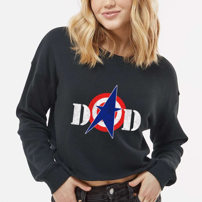 Captain Dad Cropped Pullover Crew