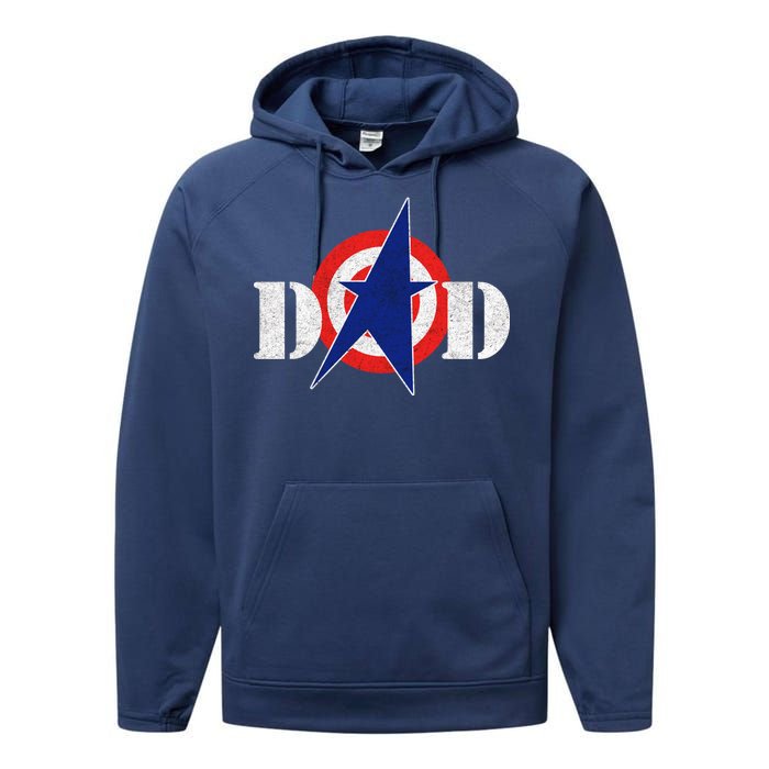 Captain Dad Performance Fleece Hoodie