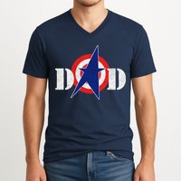 Captain Dad V-Neck T-Shirt