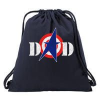 Captain Dad Drawstring Bag