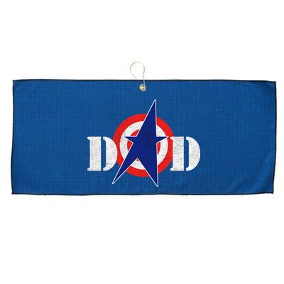 Captain Dad Large Microfiber Waffle Golf Towel