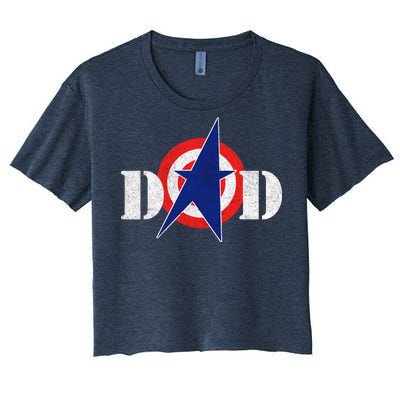 Captain Dad Women's Crop Top Tee