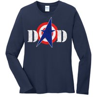 Captain Dad Ladies Long Sleeve Shirt