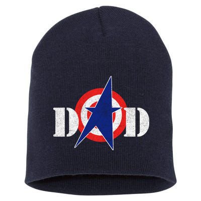 Captain Dad Short Acrylic Beanie