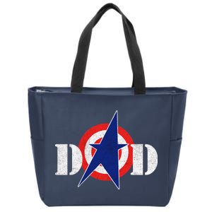 Captain Dad Zip Tote Bag