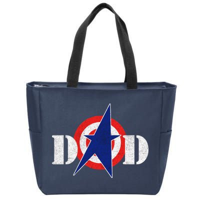 Captain Dad Zip Tote Bag