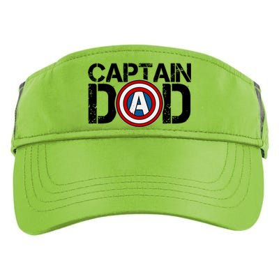 Captain Dad Super Hero Father's Day Adult Drive Performance Visor