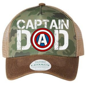 Captain Dad Super Hero Father's Day Legacy Tie Dye Trucker Hat