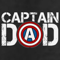 Captain Dad Super Hero Father's Day 7 Panel Mesh Trucker Snapback Hat
