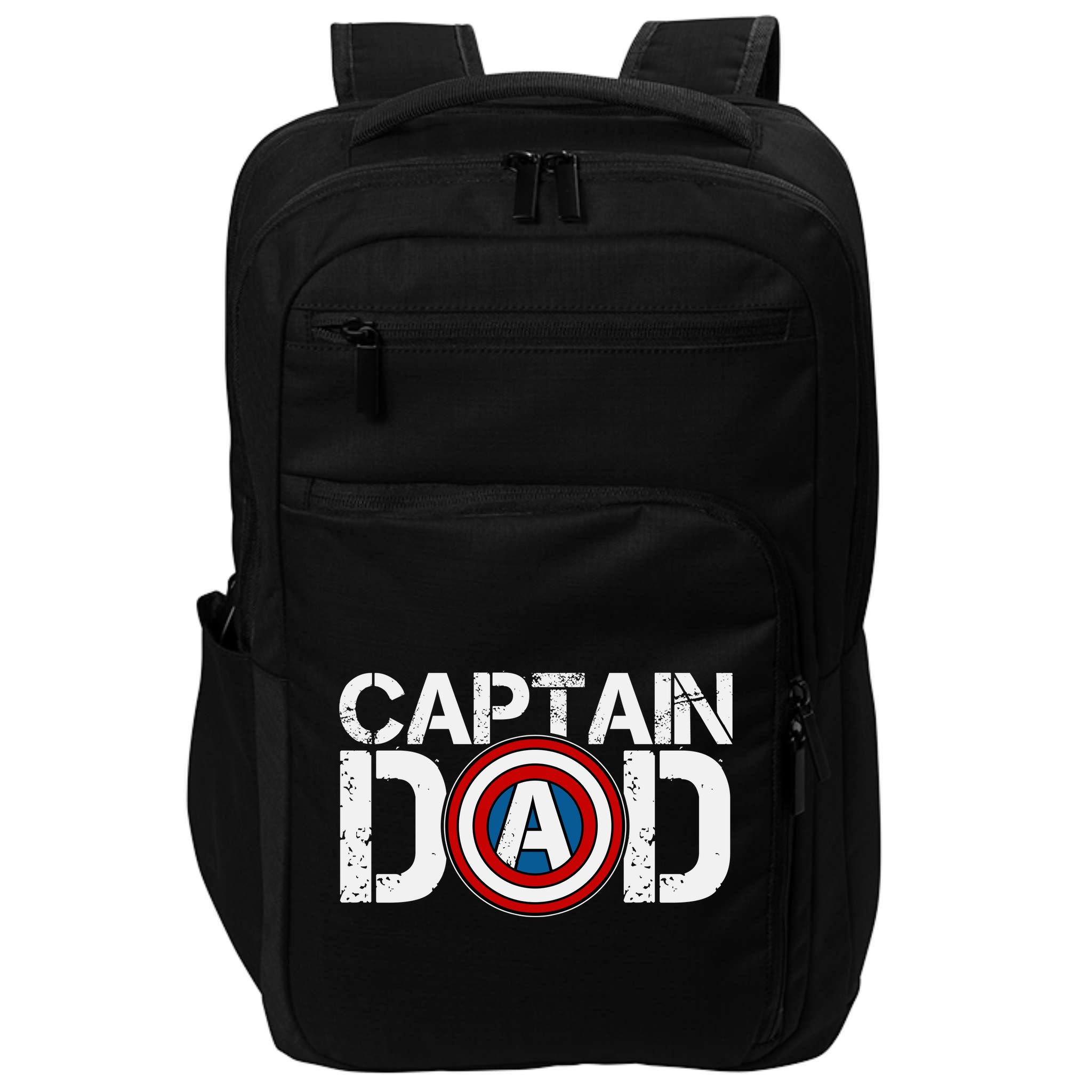 Captain Dad Super Hero Father's Day Impact Tech Backpack