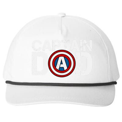 Captain Dad Super Hero Father's Day Snapback Five-Panel Rope Hat