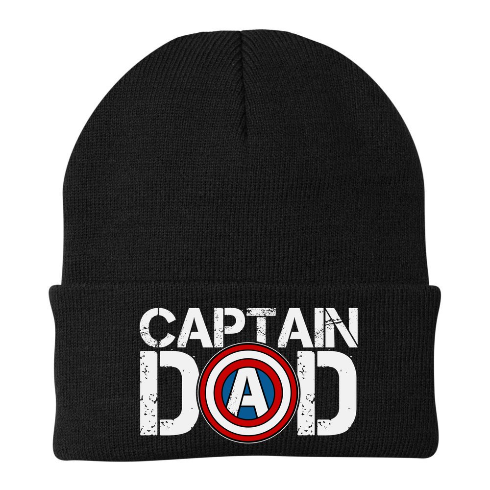 Captain Dad Super Hero Father's Day Beanie