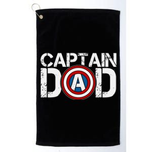 Captain Dad Super Hero Father's Day Platinum Collection Golf Towel