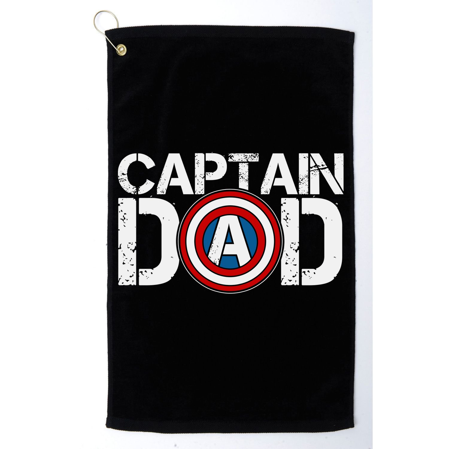 Captain Dad Super Hero Father's Day Golf Towel