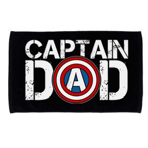 Captain Dad Super Hero Father's Day Microfiber Hand Towel